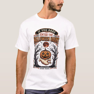 Vintage-Halloween-Shirt gruseliger gravierter Kürb T-Shirt