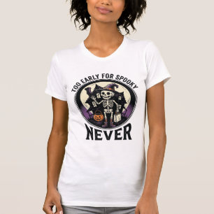 Vintage-Halloween-Shirt Skelett Mond Spukhaus T-Shirt