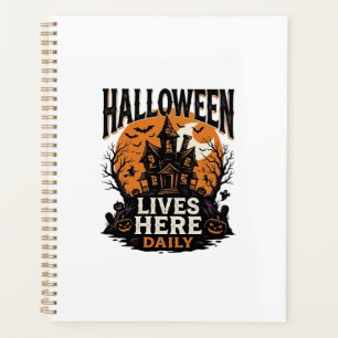 Vintage-Halloween-Shirt Spukhaus Alltag Bekommen Planer