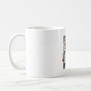 Vintage-Halloween-Skelett-Gruselige-Saison-Liebe-S Kaffeetasse