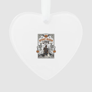 Vintage-Halloween-Skelett-Gruselige-Saison-Liebe-S Ornament