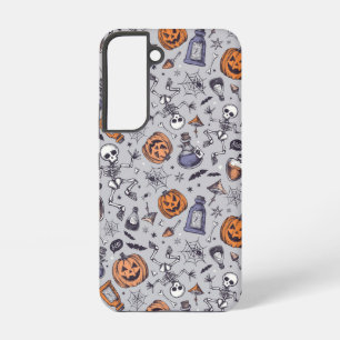 Vintage Halloween-Skelett- und Trankmuster Samsung Galaxy Hülle