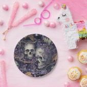 Vintage Halloween Skulls Pappteller (Party)