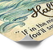 Vintage Halloween-Spiegelkarte Poster (Ecke)