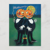 Vintage Halloween-Spießgesellen Postkarte (Vorderseite)