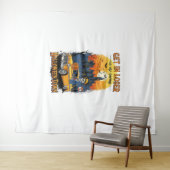 Vintage Halloween Spook Show Wandteppich (Beispiel (Horizontal))