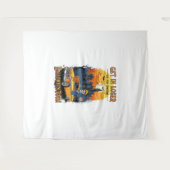 Vintage Halloween Spook Show Wandteppich (Vorderseite (Horizontal))