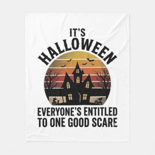 Vintage-Halloween-Spookhaus-Gutes-Angst-Shirt_1 Fleecedecke
