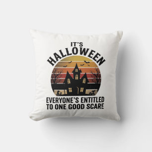 Vintage-Halloween-Spookhaus-Gutes-Angst-Shirt_1 Kissen