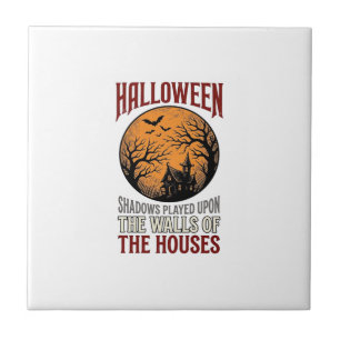Vintage-Halloween-Spookhaus-Mond-Shirt-Design_ Fliese