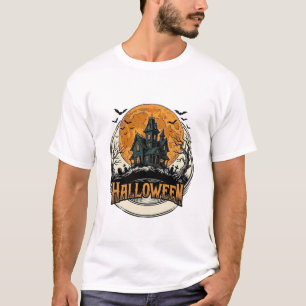 Vintage-Halloween-Spookhaus-Vektordesign_1 T-Shirt