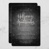 Vintage Halloween Spooktacular Stars Einladung (Vorne/Hinten)