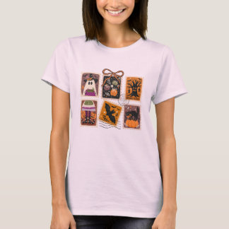 Vintage Halloween-Spooky-Briefmarke T-Shirt