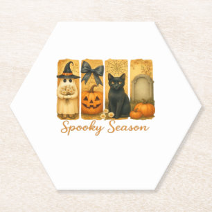 Vintage Halloween Spooky Season, niedliche Geister Untersetzer