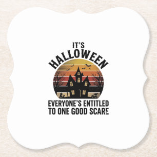 Vintage Halloween Spukhaus Gruseliges T-Shirt_1 Untersetzer