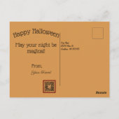 Vintage Halloween Starnight Postkarte (Rückseite)