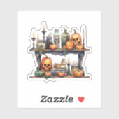 Vintage Halloween-Sticker-Tools Aufkleber (Blatt)