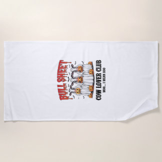 Vintage-Halloween-Stierblatt Strandtuch