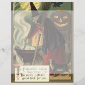 Vintage Halloween-Stirring Magic Cauldron (Rückseite)