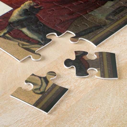 Vintage Halloween-Stirring Magic Cauldron Puzzle (Seite)