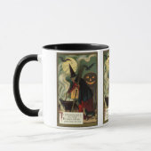 Vintage Halloween-Stirring Magic Cauldron Tasse (Links)