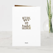 Vintage Halloween-Süsse - lustiges Zitat Karte (Rückseite)