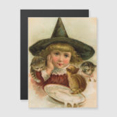 Vintage Halloween-Süsse Magnetkarte (Vorne/Hinten)