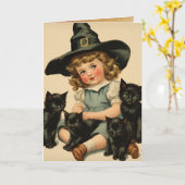 Vintage Halloween-Süsse Nr. 2 - lustiges Zitat Karte (Gelbe Blume)