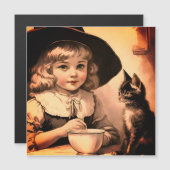 Vintage Halloween-Süsse Nr. 4 - Magnetkarte (Vorne/Hinten)