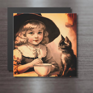 Vintage Halloween-Süsse Nr. 4 - Magnetkarte