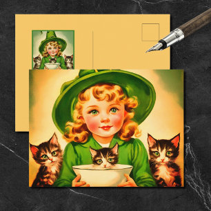 Vintage Halloween-Süsse Nr. 9 Postkarte