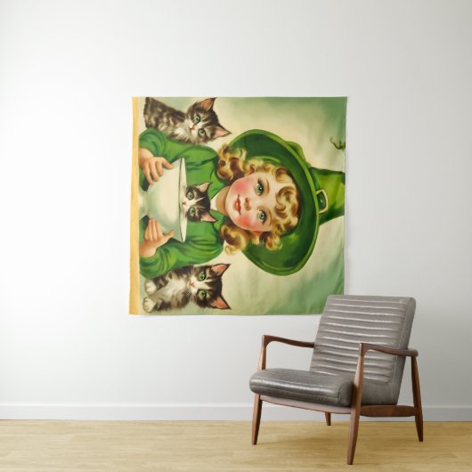 Vintage Halloween-Süsse Nr. 9 Wandteppich (Beispiel (Horizontal))