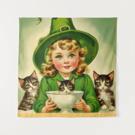 Vintage Halloween-Süsse Nr. 9 Wandteppich