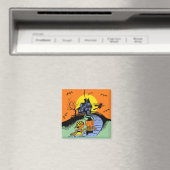 Vintage Halloween - Süßes oder Saures Magnet (In Situ (Geschirrspüler))