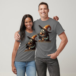 Vintage Halloween Süßigkeiten-Monster T-Shirt