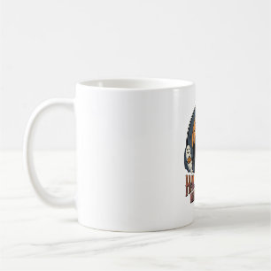 Vintage-Halloween-Szene graviertes Mond-Geist-Shir Kaffeetasse