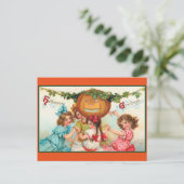 Vintage Halloween-Tänzer Postkarte (Stehend Vorderseite)