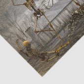 Vintage Halloween-Tanzskelette Seidenpapier (Ausschnitt)
