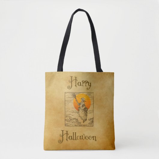 Vintage Halloween-Tasche Tasche (Vorderseite)