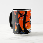 Vintage Halloween-Tasse Tasse (Vorderseite Links)