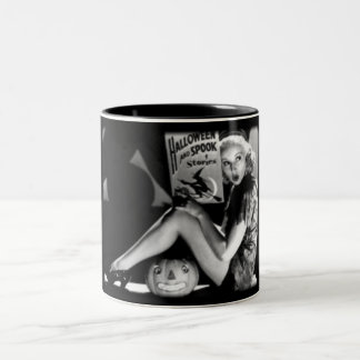 Vintage Halloween-Tasse Zweifarbige Tasse