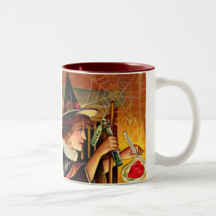 Vintage Halloween-Tasse Zweifarbige Tasse
