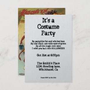 Vintage Halloween-Teufelsinnovation Einladung