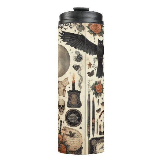 Vintage Halloween Thermal Tumbler Thermosbecher (Vorderseite)