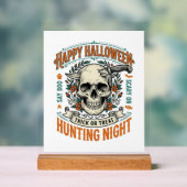Vintage-Halloween-Totenkopf-Streich-oder-Überrasch Acrylschild (Neutral)