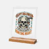 Vintage-Halloween-Totenkopf-Streich-oder-Überrasch Acrylschild (Winkel)
