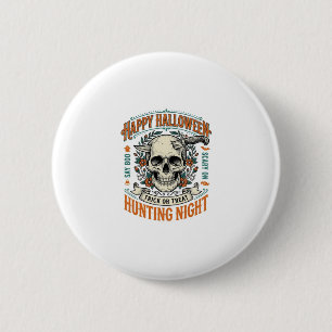 Vintage-Halloween-Totenkopf-Streich-oder-Überrasch Button