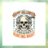 Vintage-Halloween-Totenkopf-Streich-oder-Überrasch Fensteraufkleber (Blatt 3)