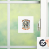Vintage-Halloween-Totenkopf-Streich-oder-Überrasch Fensteraufkleber (Zuhause)