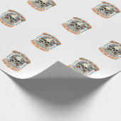 Vintage-Halloween-Totenkopf-Streich-oder-Überrasch Geschenkpapier (Ecke)